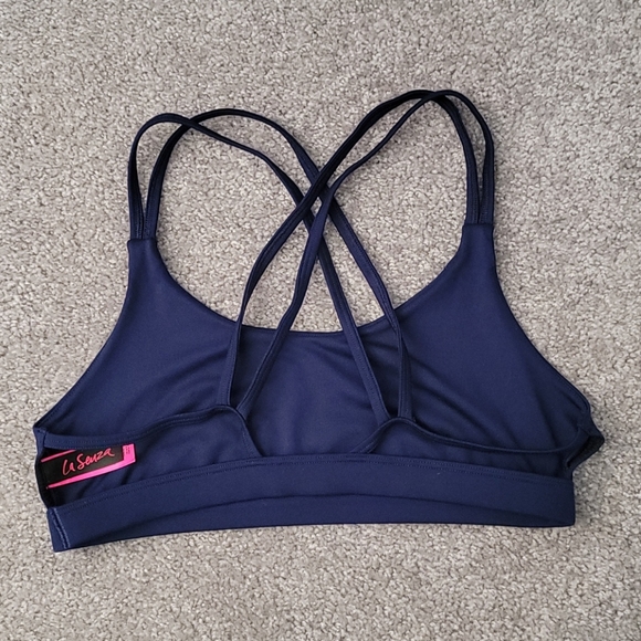 3/25$ La Senza Strappy Navy Blue Bralette M - Picture 2 of 6